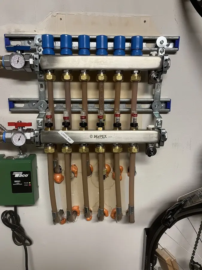 Plumber performing Leak Detection at a residential property in Conway